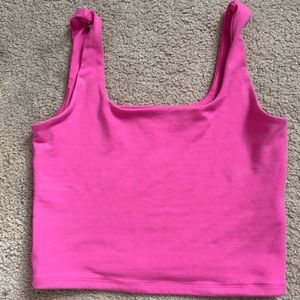 Barbie pink square neckline top